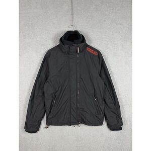 SUPERDRY Windcheater Jacket Coat Men Size L ( Fits M) Black